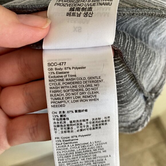 Marmot Hooded Running Pullover Gray Stripe XS - Picture 11 of 11